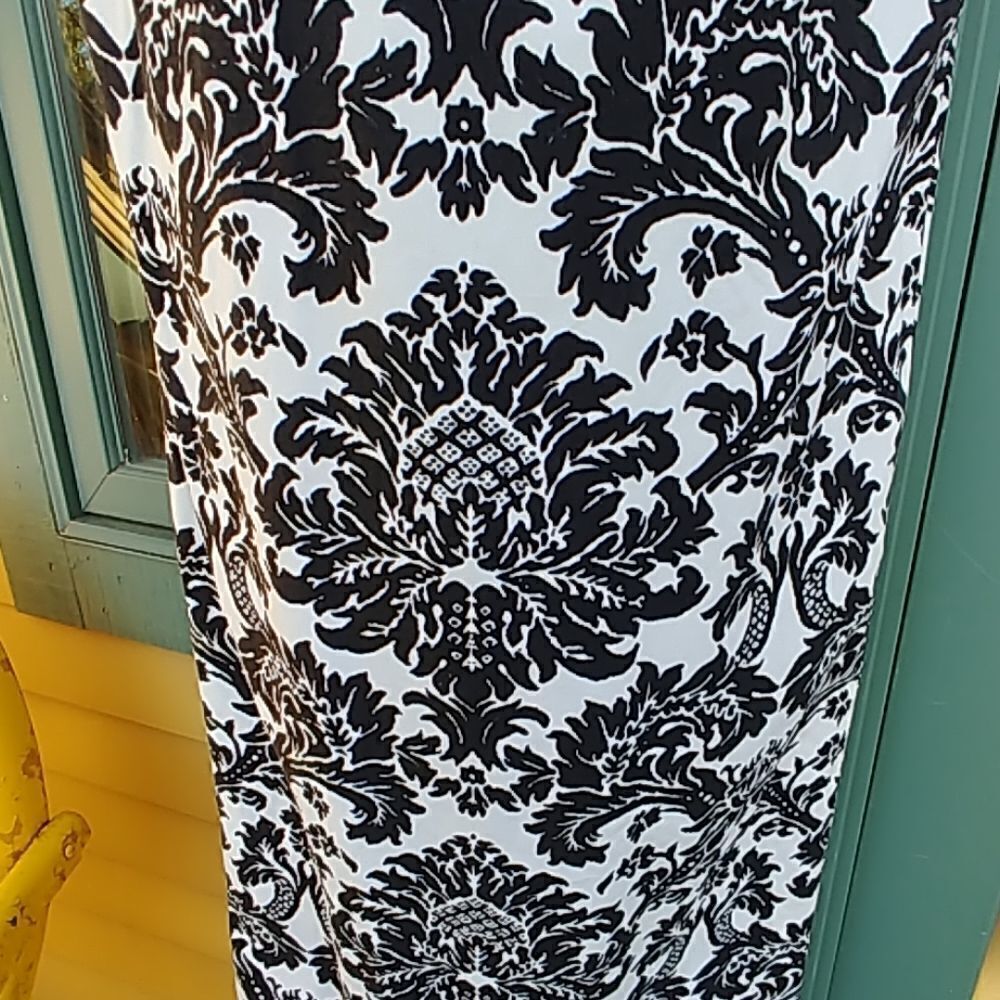 Vintage 60s Black & White 9999 Tapestry Sack Dress - Picture 2 of 4